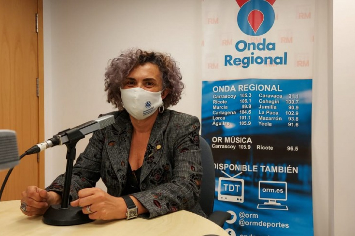 Beatriz Miguel en Onda Regional, en una foto de archivo.